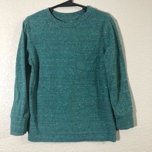 Heathered green long sleeve with pocket